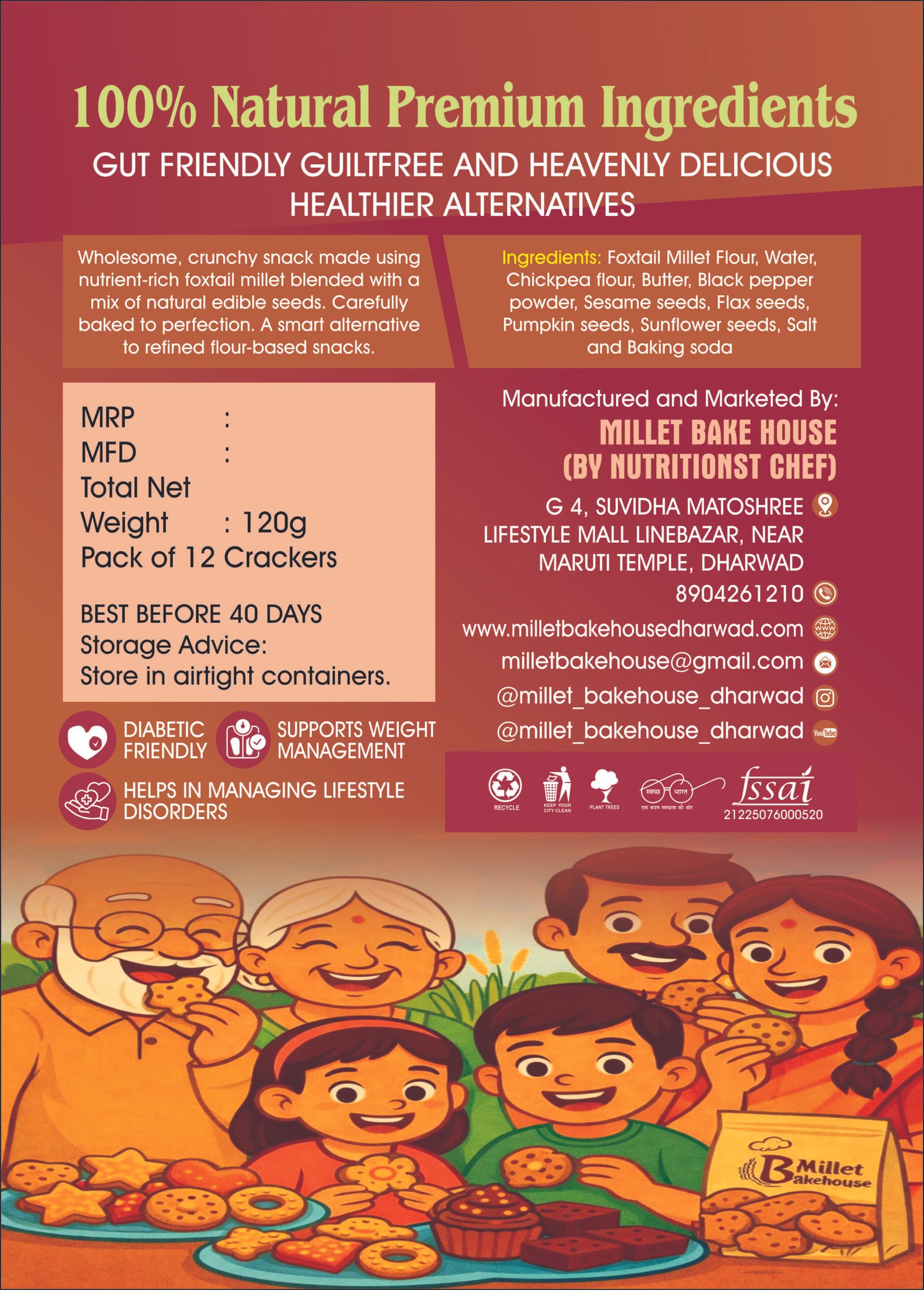 Foxtail Millet Seed crackers - Image 2