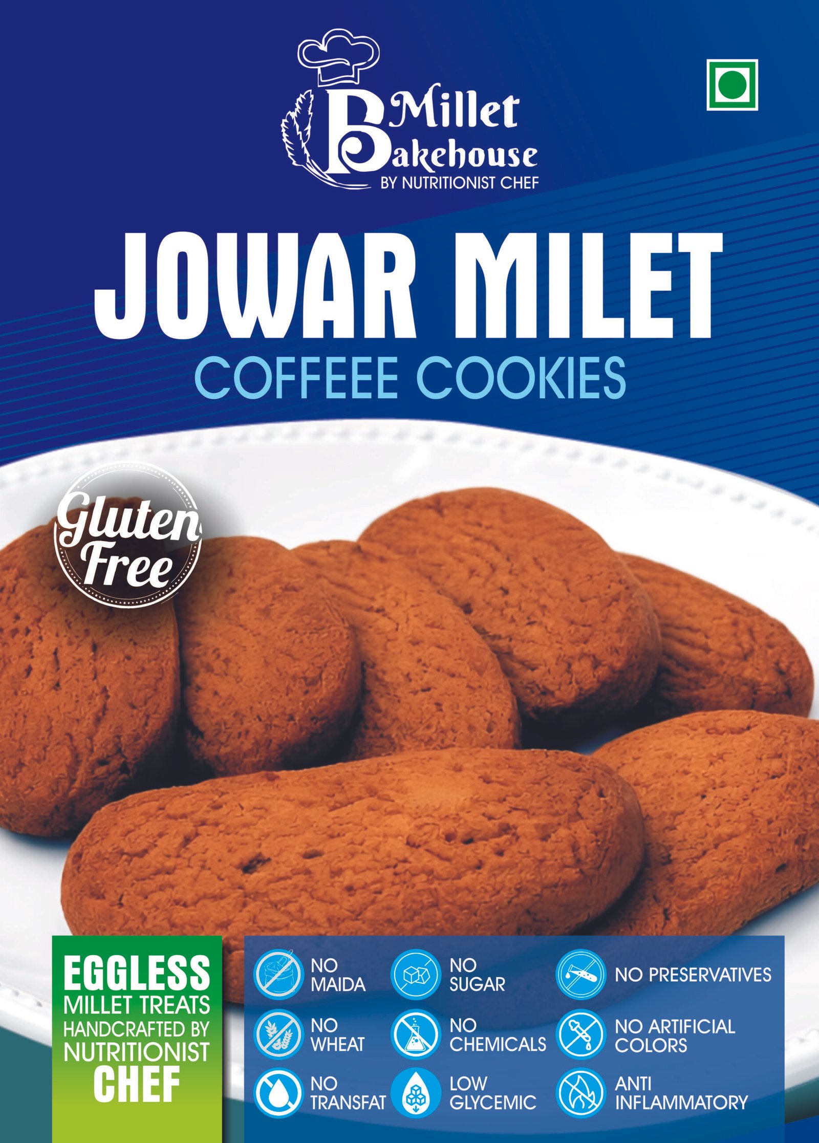 Jowar Millet Coffee Cookies