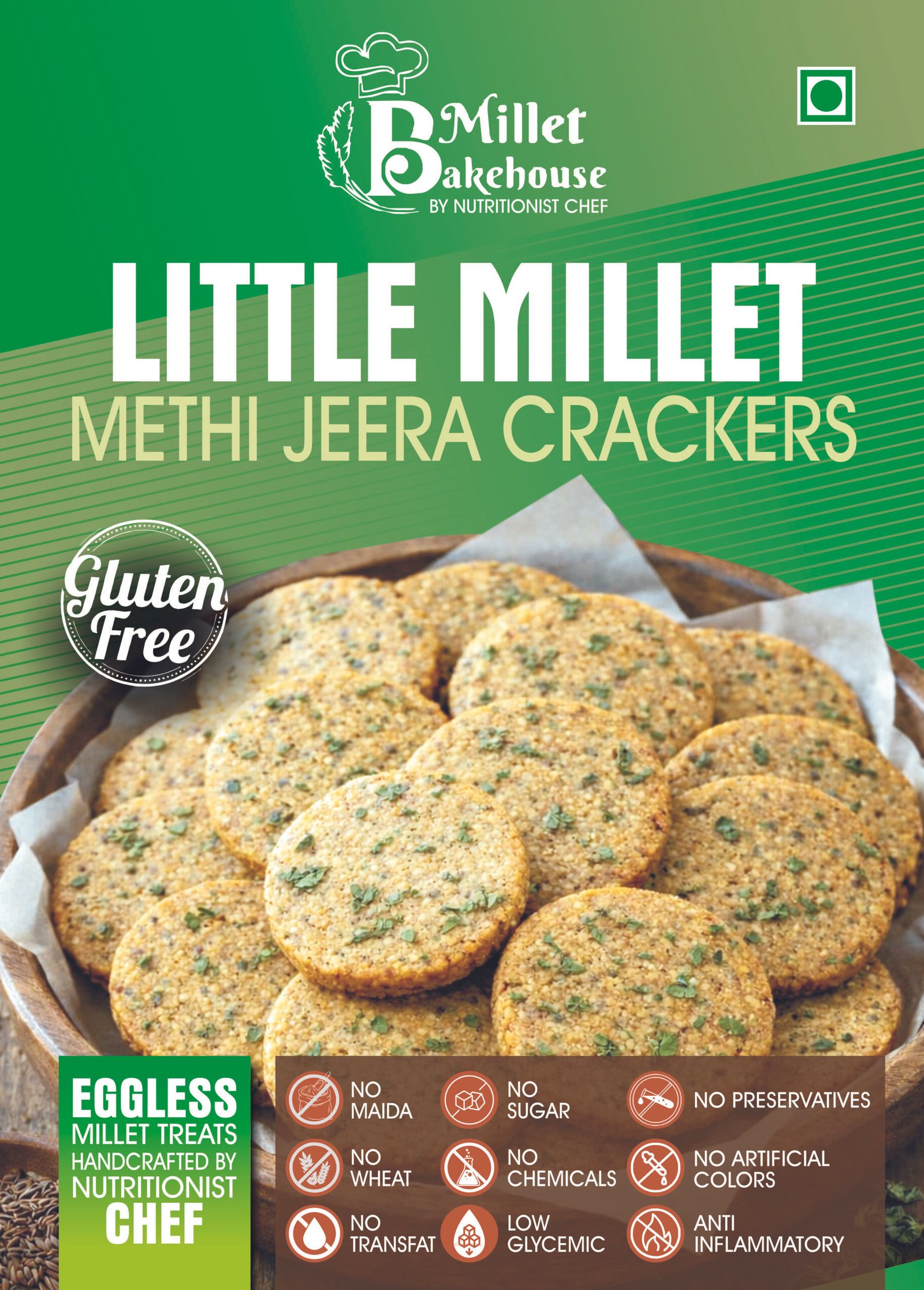 Little Millet Methi Crackers