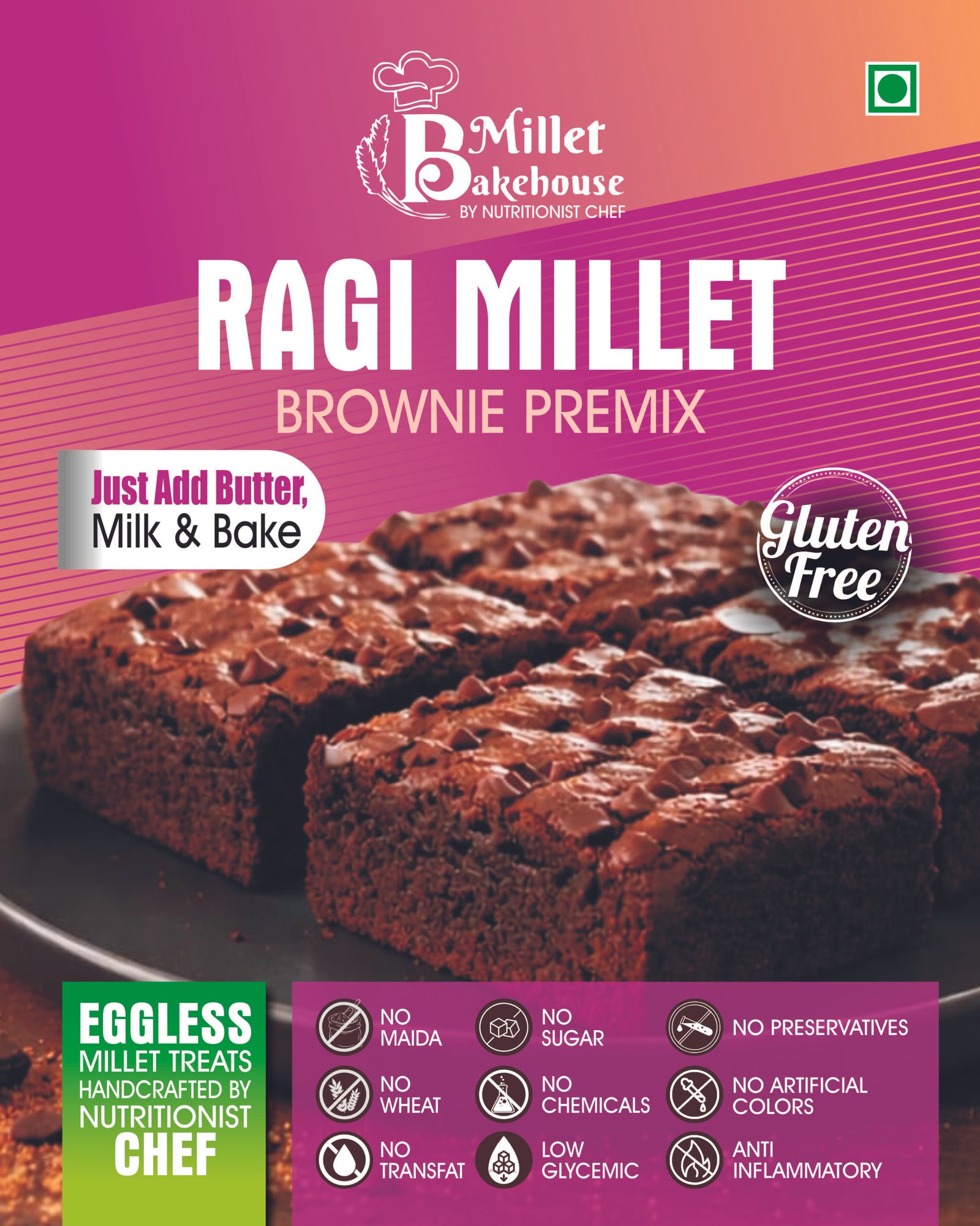 Ragi millet Brownie premix
