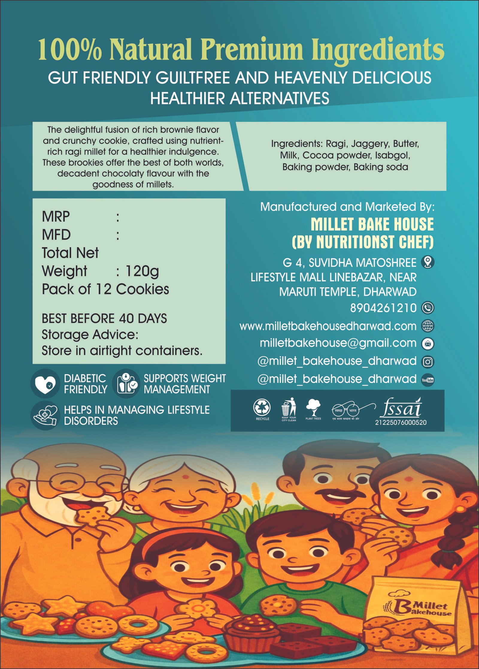 Ragi Millet Brookies - Image 2