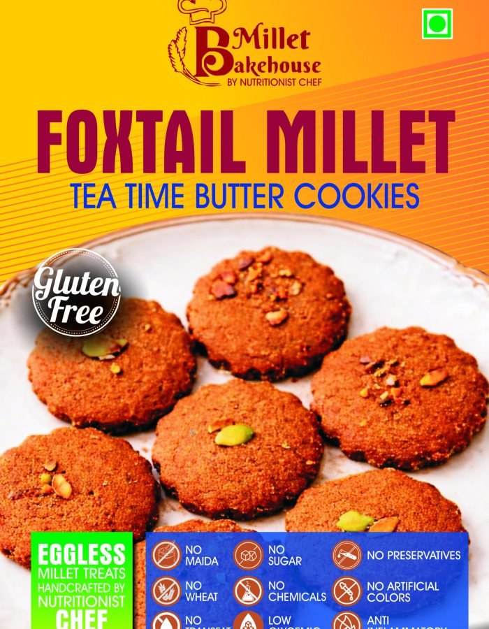 Foxtail Millet Tea Time Butter Cookies